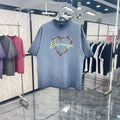 T-shirt Balenciaga Heart – Bleu Vintage