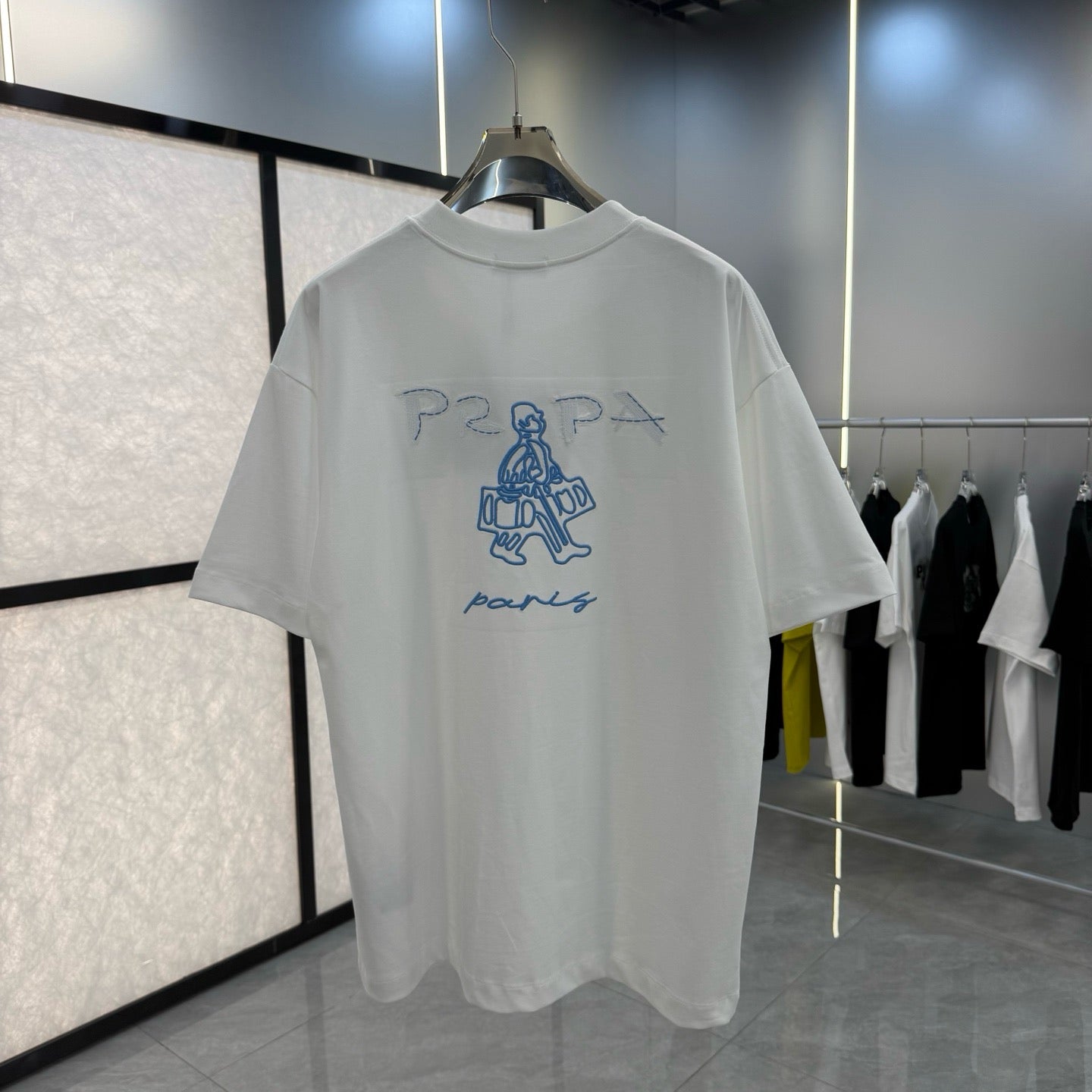 T-shirt Prada Travel – Blanc