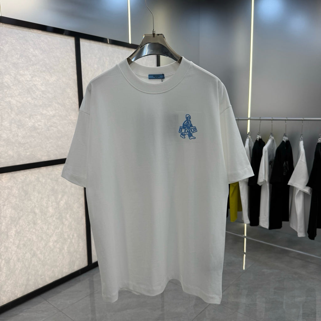 T-shirt Prada Travel – Blanc