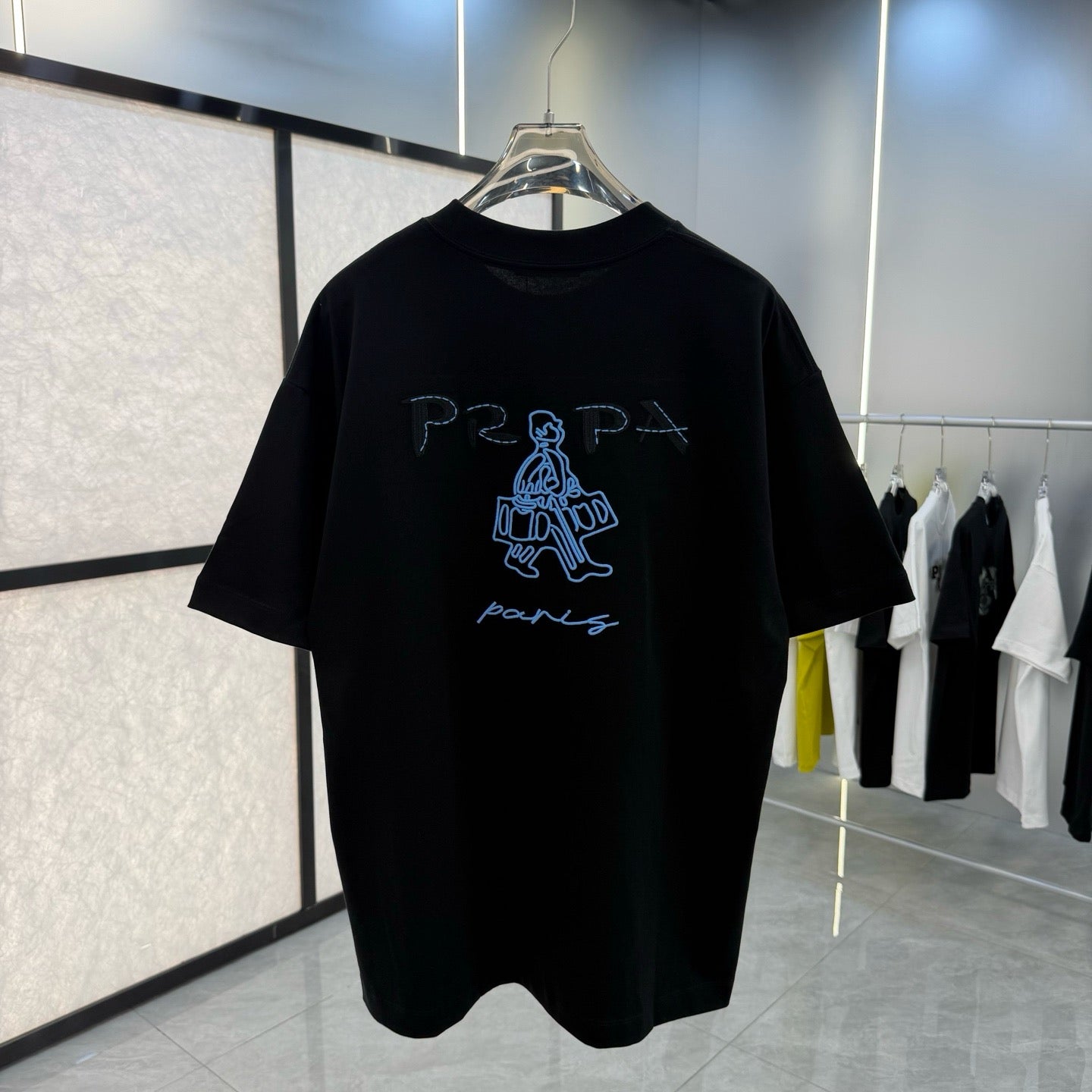 T-shirt Prada Travel – Noir
